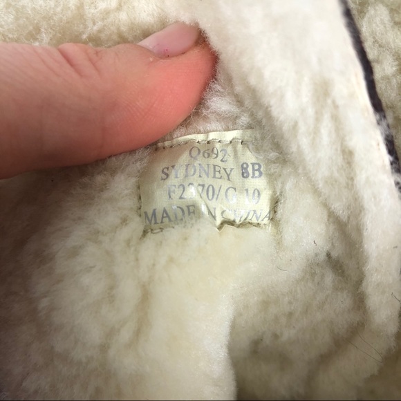 Coach Sydney Shearling Heel Platform Boots Booties - Picture 6 of 8